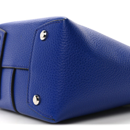 Salvatore Ferragamo Grained Calfskin Mini Gancino Bucket Bag Bluette 9 of 9