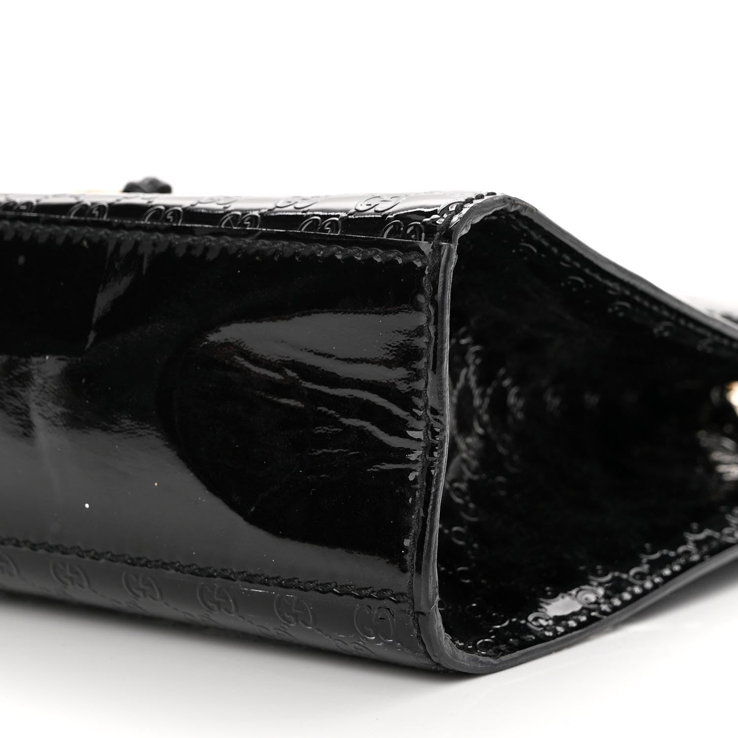 Gucci Shine Guccissima Medium Emily Chain Shoulder Bag Black 11 of 18