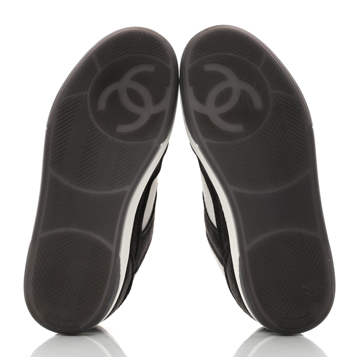 Fabric Womens Logo Sneakers 36 Black White
