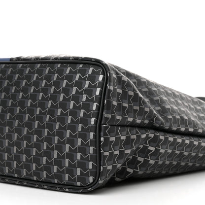 Moynat Grained Calfskin Canvas 1920 Oh! Tote Ruban MM Carbon Silver 10 of 11