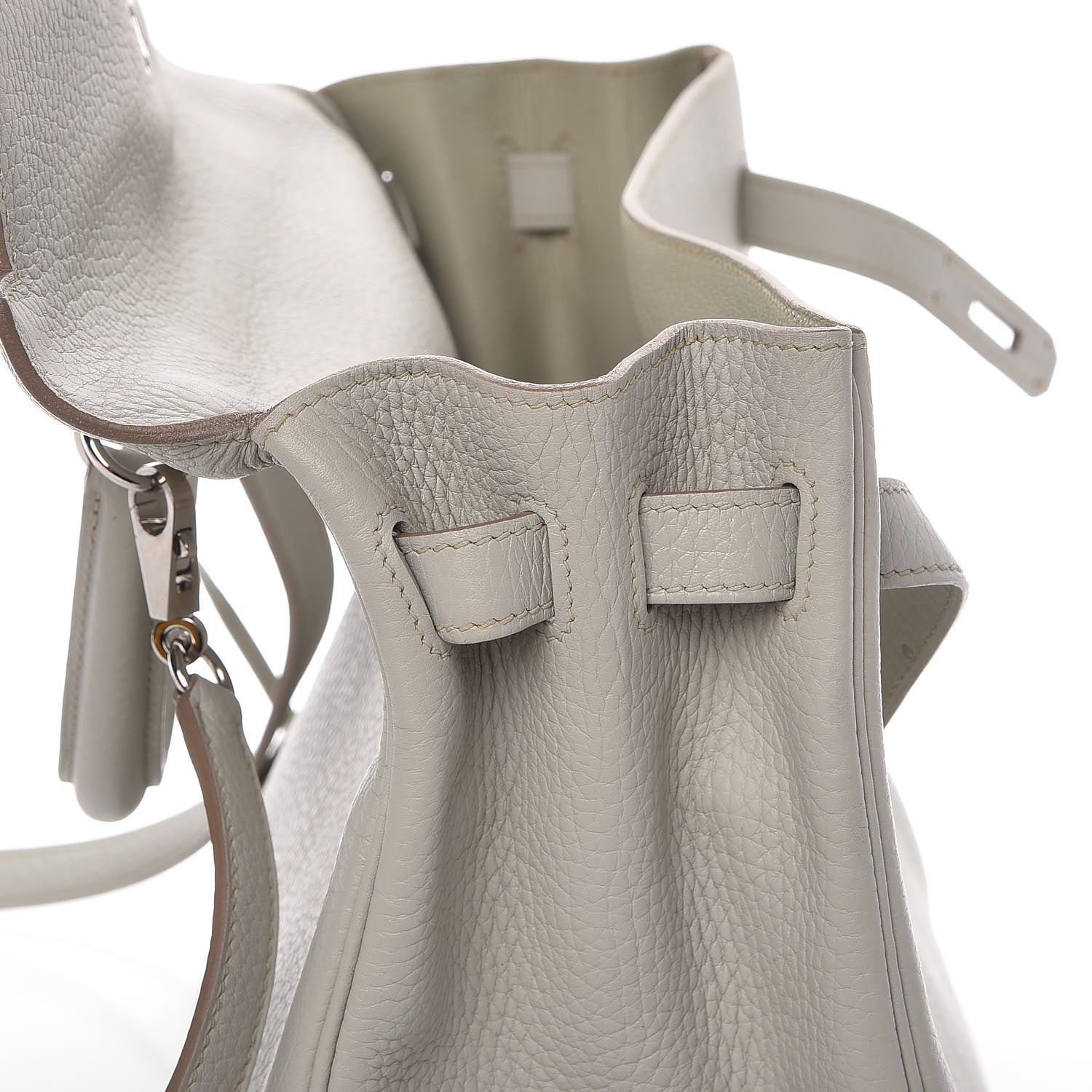 Hermes Taurillon Clemence Kelly Retourne 35 Gris Perle 10 of 29