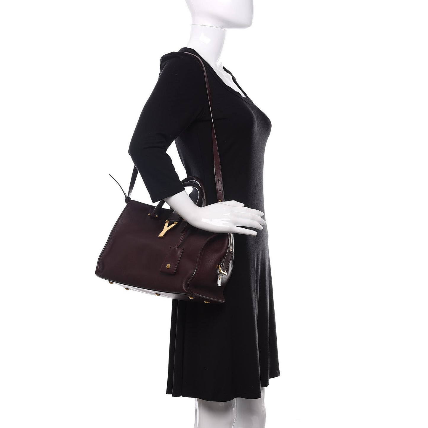 Calfskin Small Classic Y Cabas Bordeaux