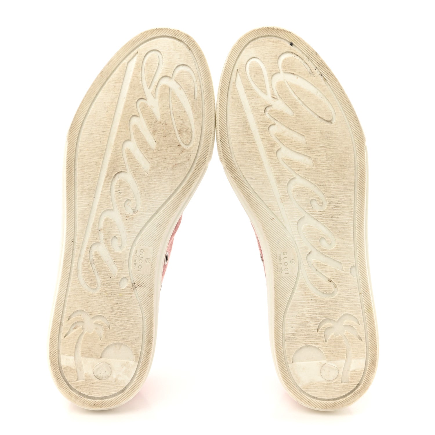 Gucci GG Monogram Calfskin Womens Low Top Sneakers 36.5 Pink Soft Pink 6 of 10