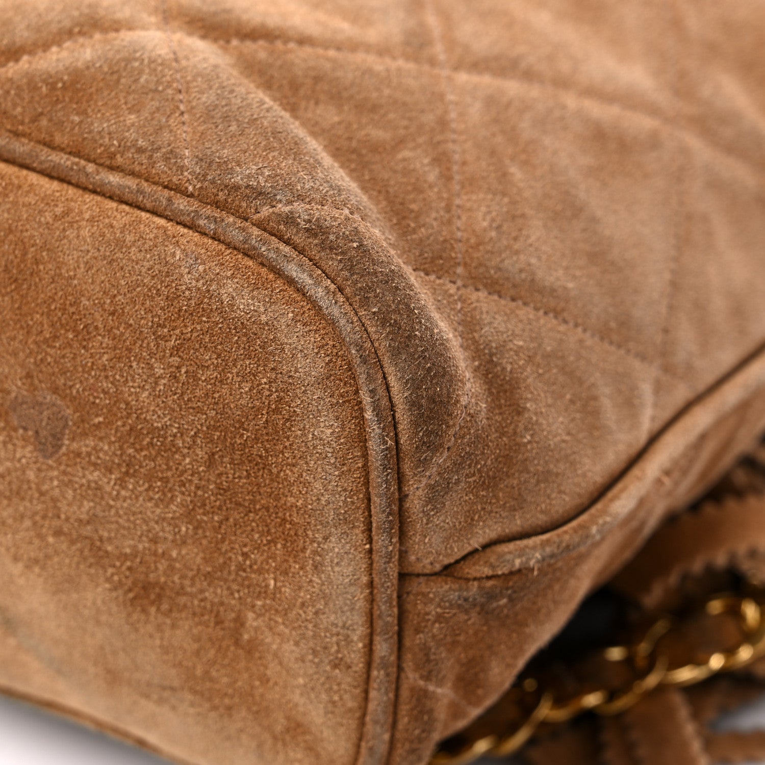 Chanel Suede CC Drawstring Backpack Brown 9 of 20