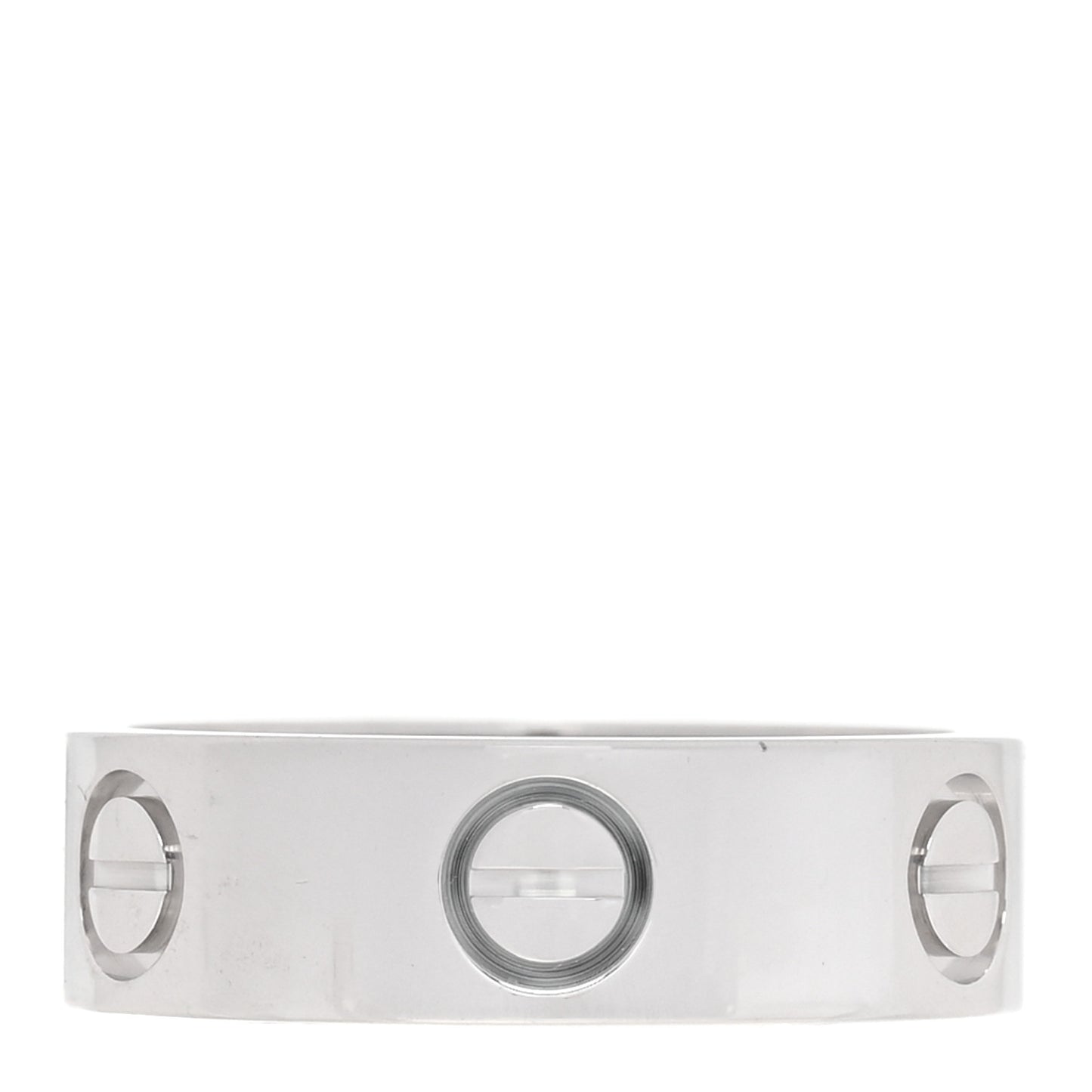 18K White Gold 5.5mm LOVE Ring 50 5.25