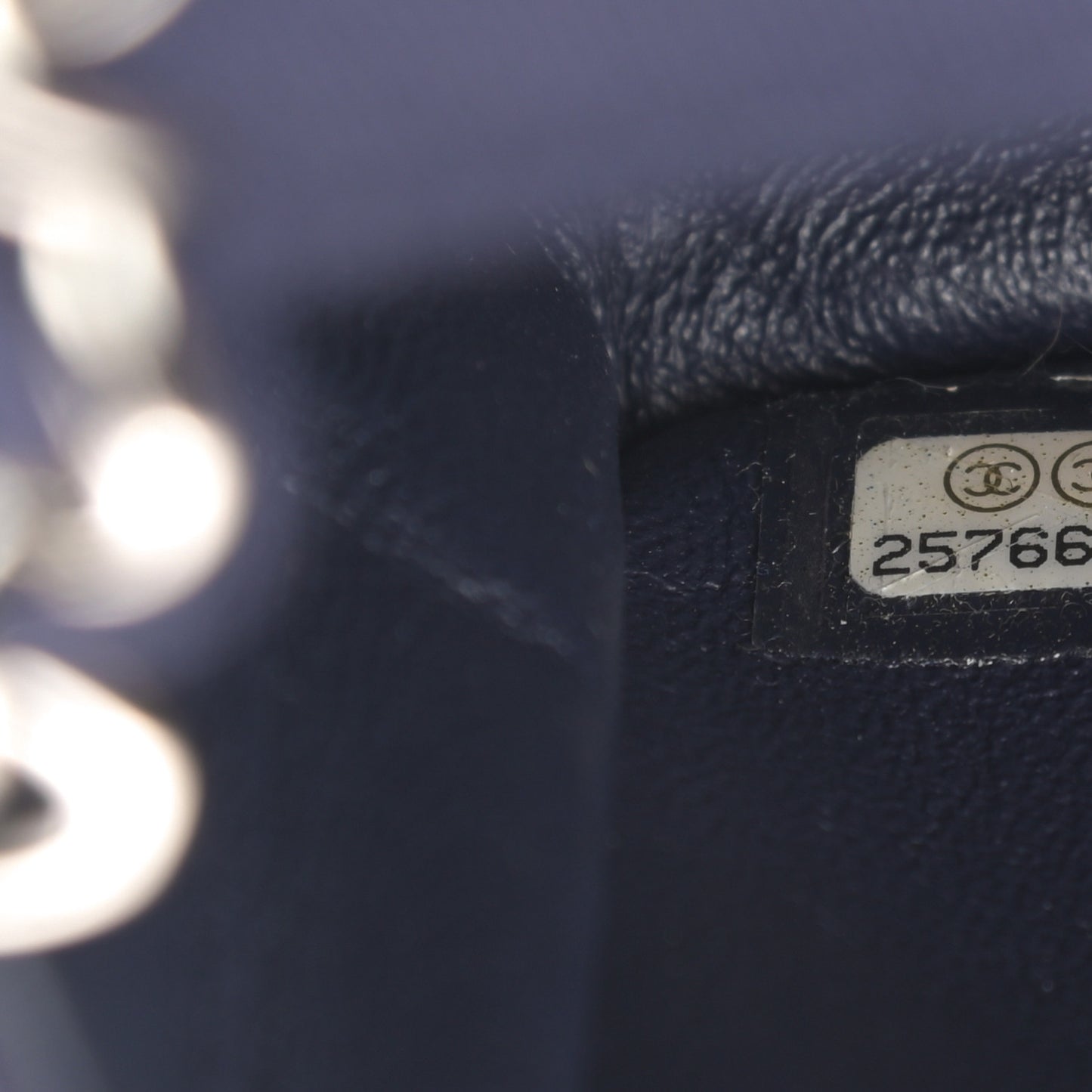 Jersey Quilted Mini Rectangular Flap Navy