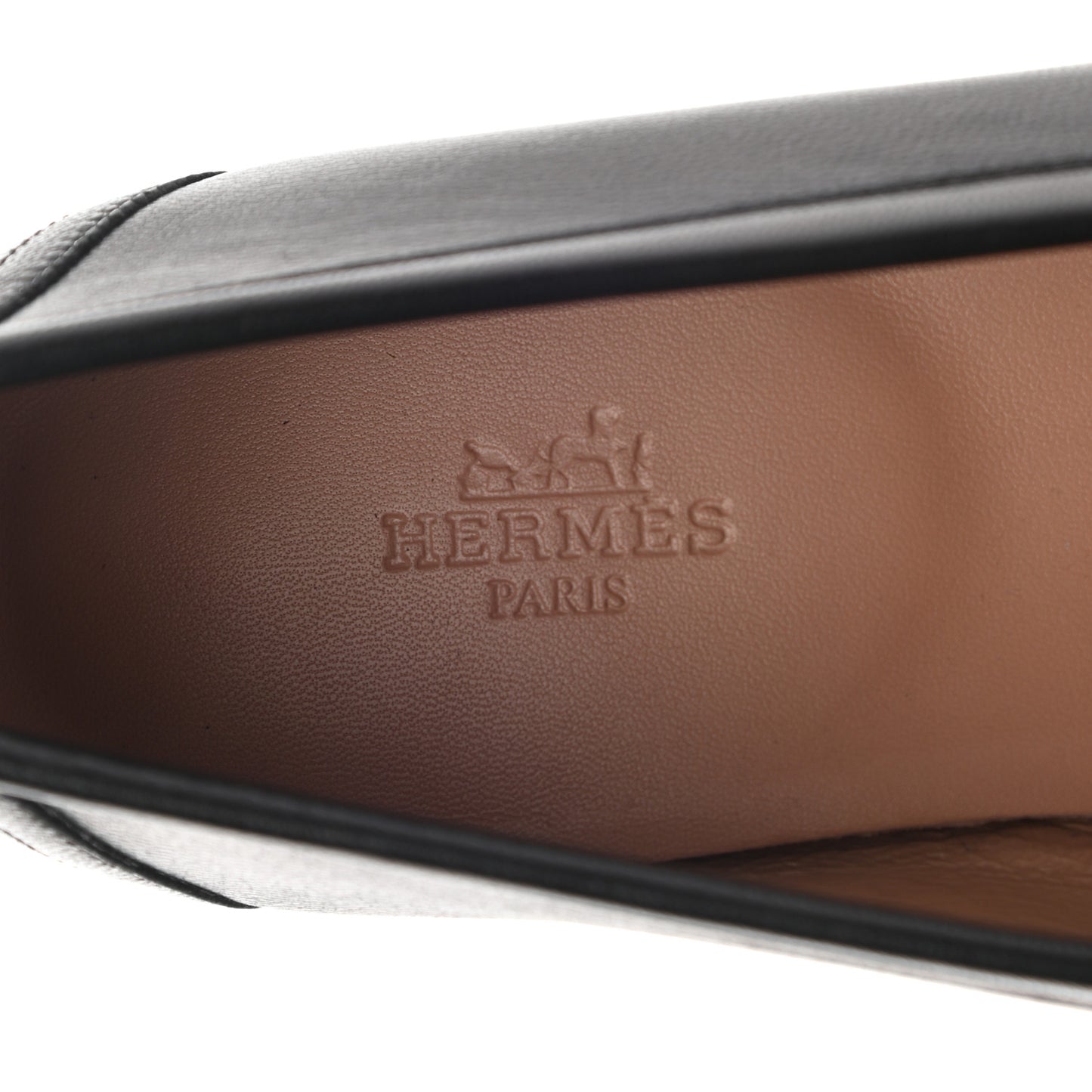 Goatskin Womens Paris Loafers 38.5 Black