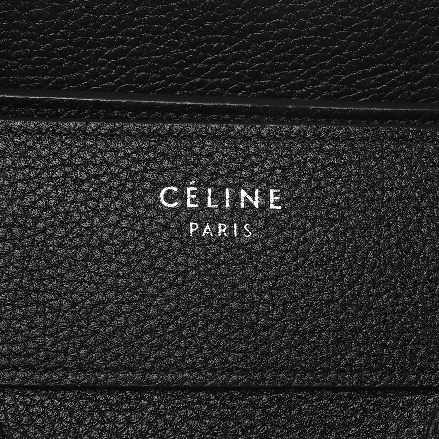 Drummed Calfskin Mini Luggage Black