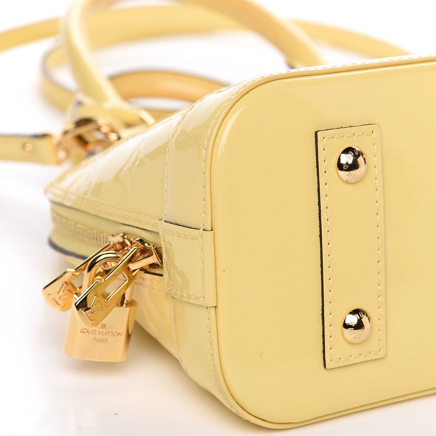 Louis Vuitton Vernis Alma BB Citrine 6 of 11