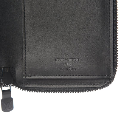 Louis Vuitton Calfskin Monogram Shadow Vertical Zippy Wallet Black 5 of 6