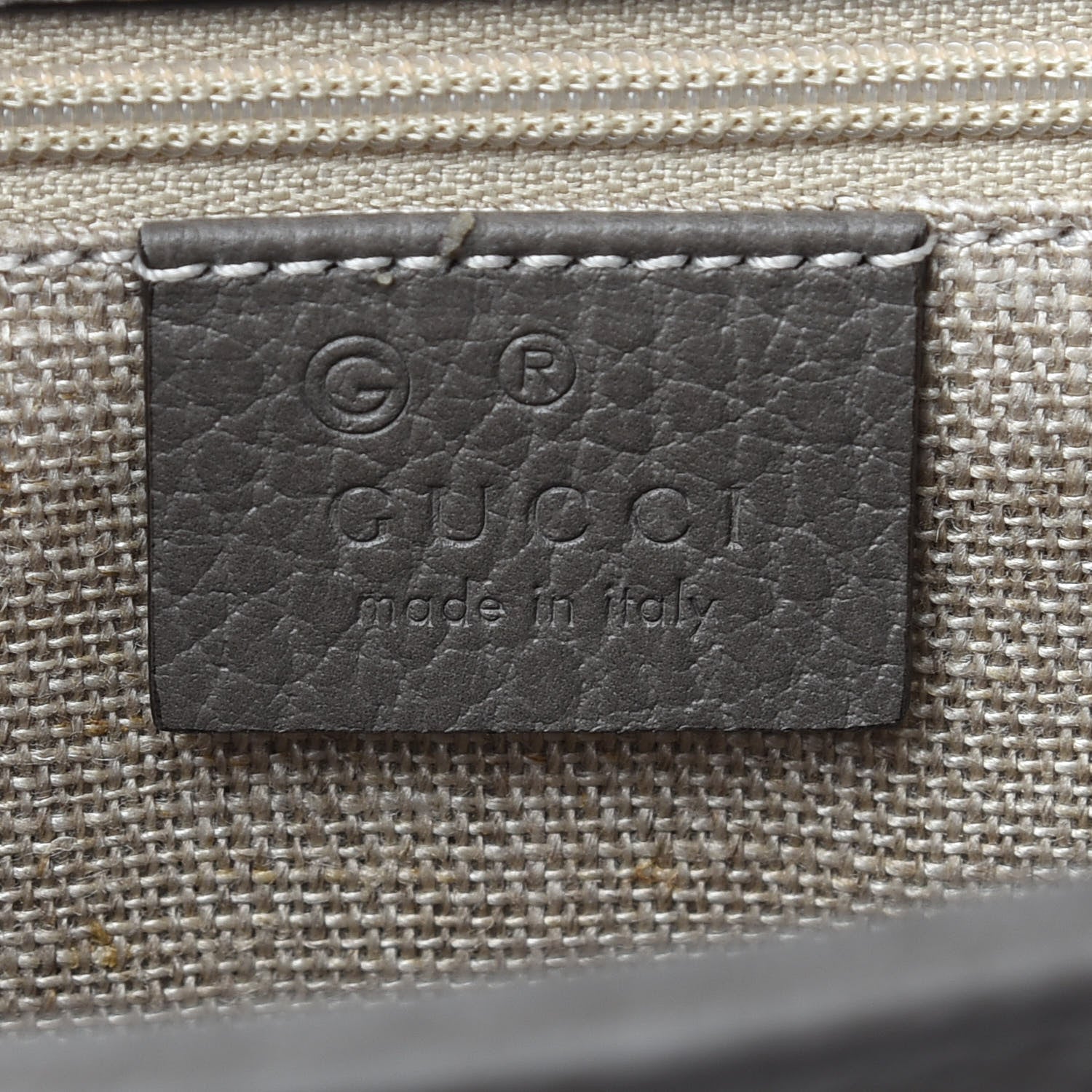 Gucci Dollar Calfskin Interlocking G Shoulder Bag Loess 6 of 9