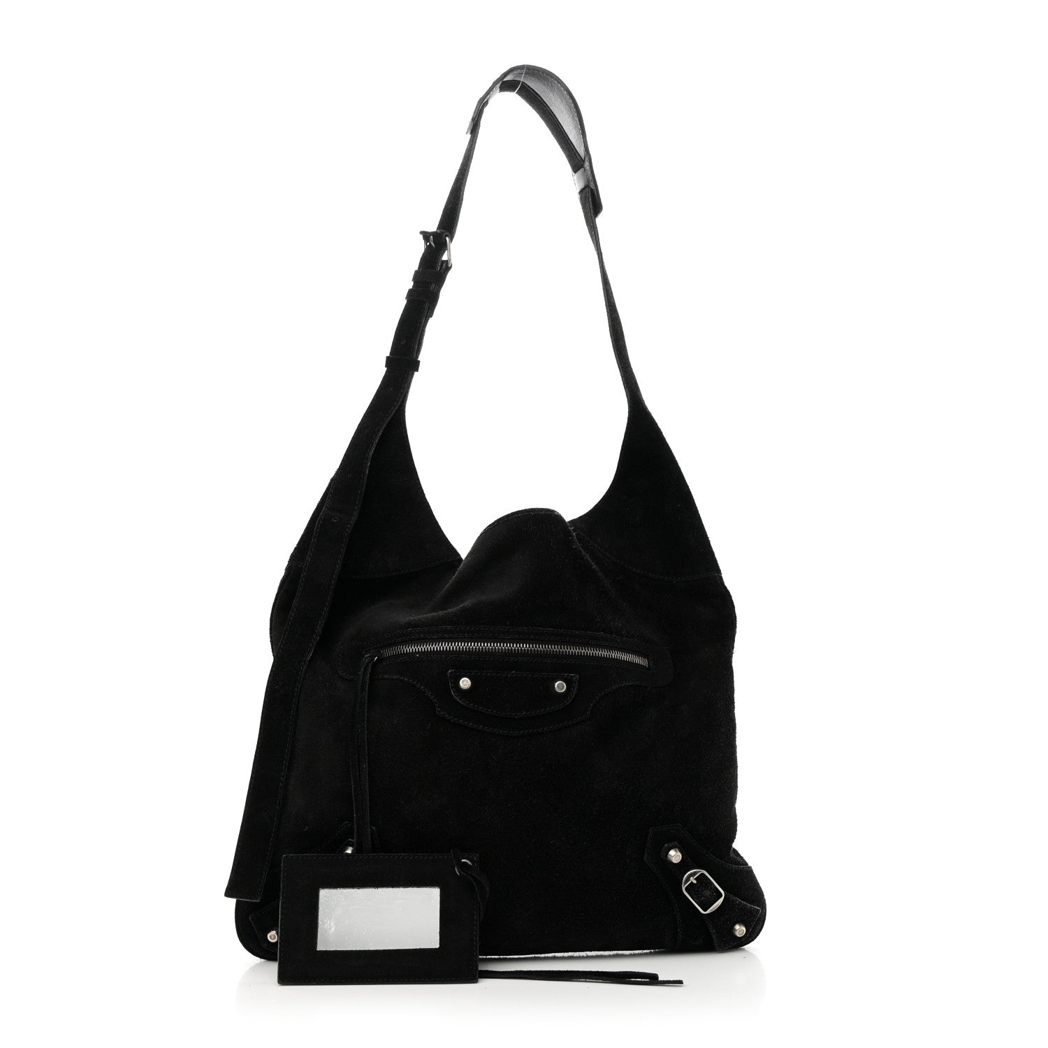 Balenciaga Suede Classic Hardware Besace Hobo Black 3 of 11