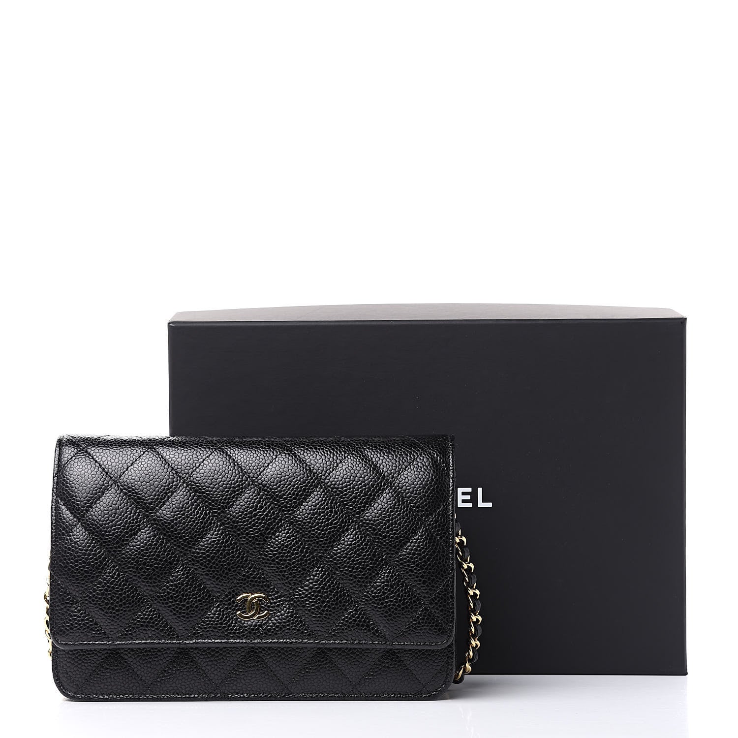Chanel Caviar Quilted Wallet On Chain WOC Black 11 of 11