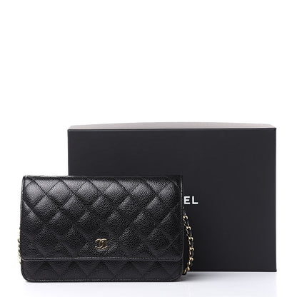 Chanel Caviar Quilted Wallet On Chain WOC Black 11 of 11