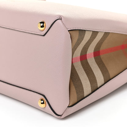 Burberry Derby Calfskin House Check Medium Banner Tote Pale Orchid 11 of 11