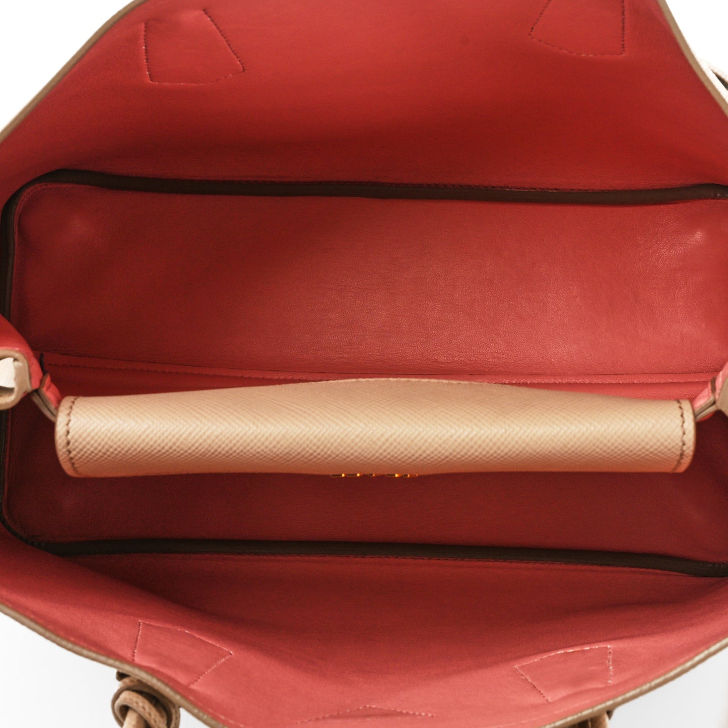 Saffiano Cuir Medium Double Bag Cammeo Rosa