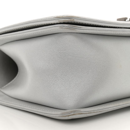 Chanel Metallic Lambskin Quilted Medium Boy Flap Silver 9 of 11