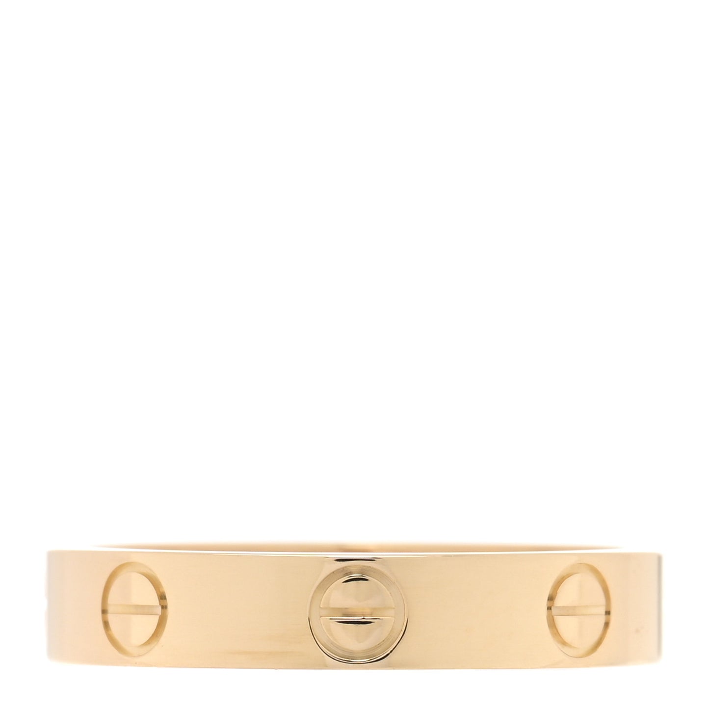 18K Yellow Gold 3.5mm LOVE Wedding Band Ring 54 6.75