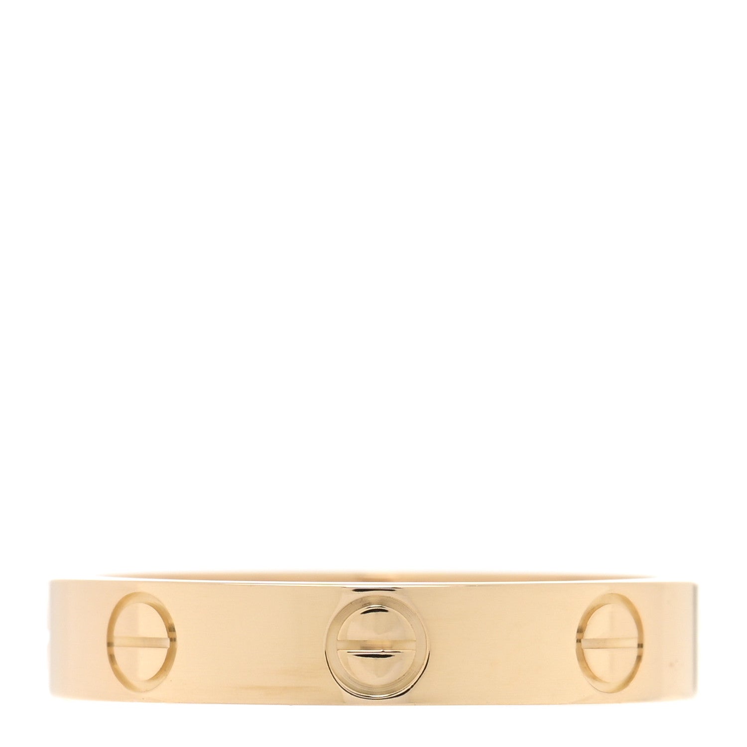 Cartier 18K Yellow Gold 3.5mm LOVE Wedding Band Ring 54 6.75 3 of 5