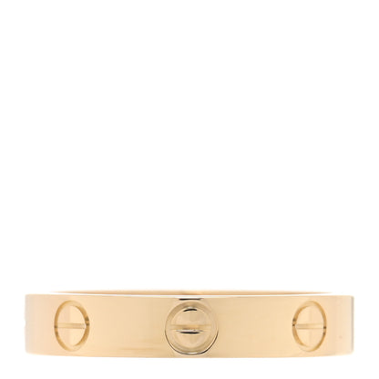 Cartier 18K Yellow Gold 3.5mm LOVE Wedding Band Ring 54 6.75 3 of 5