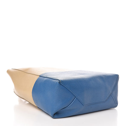 Celine Grained Calfskin Small Vertical Bi-Cabas Beige Sea 4 of 14