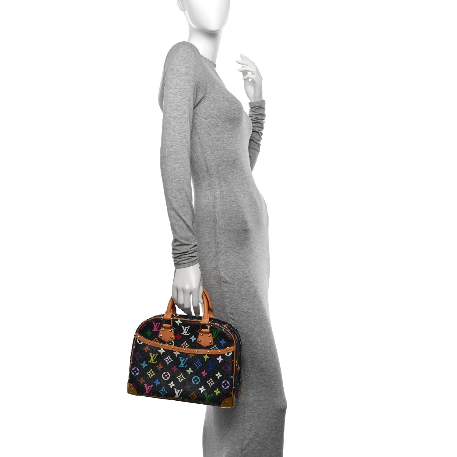 Louis Vuitton Monogram Multicolor Trouville Black 2 of 10