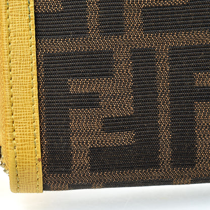 Fendi Zucca Zip Around Wallet Tobacco Yellow 9 of 14