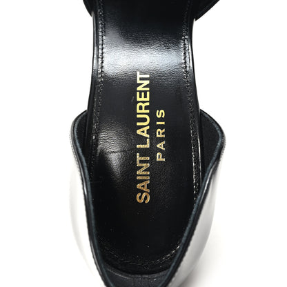 Saint Laurent Patent Calfskin Dorsay 110 Pumps 38 Black 8 of 10