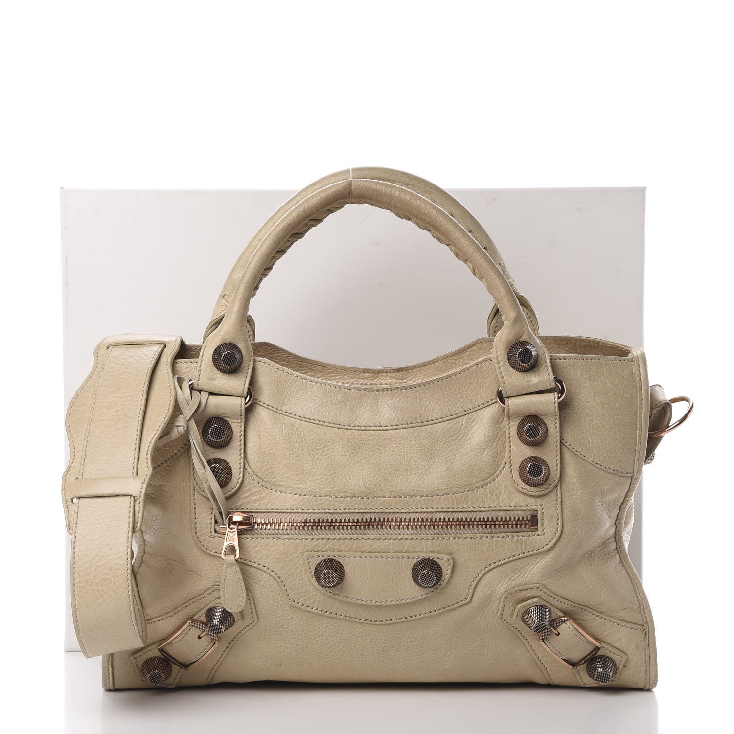 Balenciaga Agneau Giant 21 Rose Gold Hardware City Praline 20 of 20