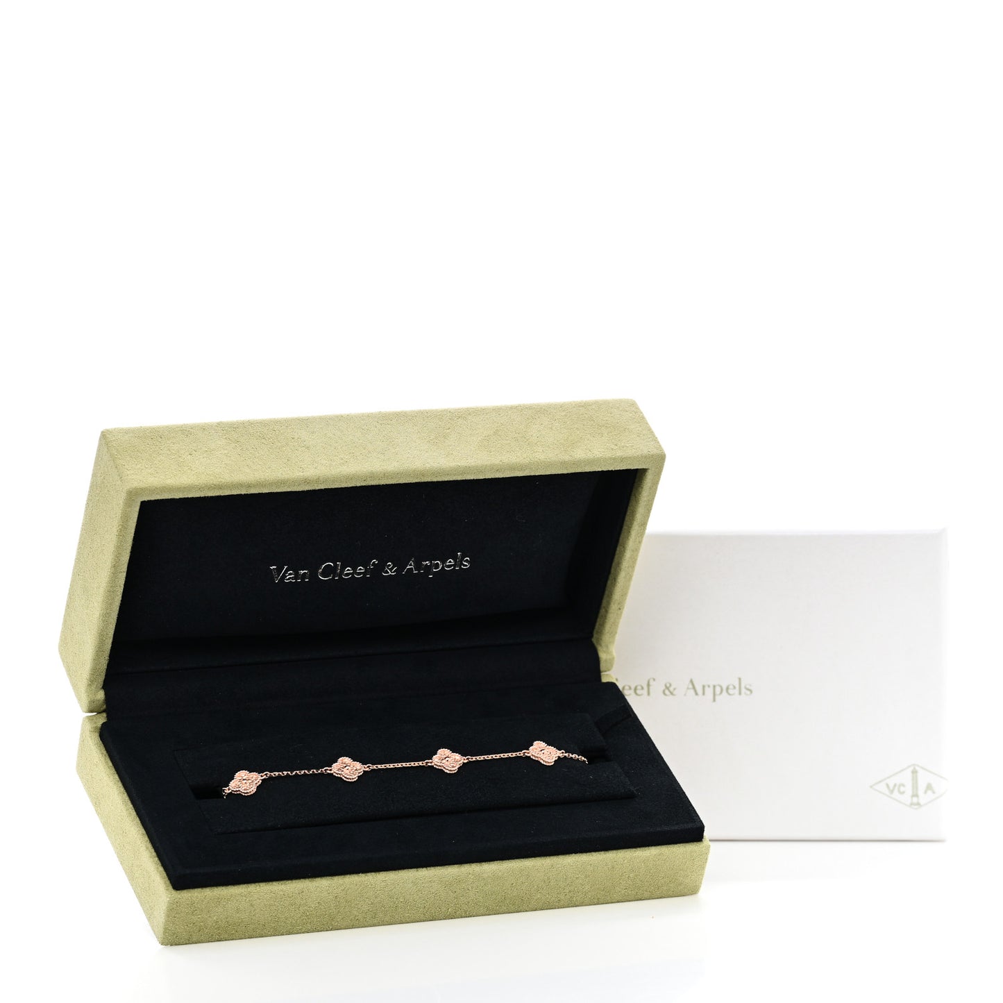 18K Rose Gold 6 Motifs Sweet Alhambra Bracelet