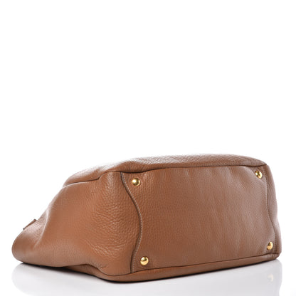 Prada Vitello Daino Side Pocket Hobo Cuoio 4 of 12