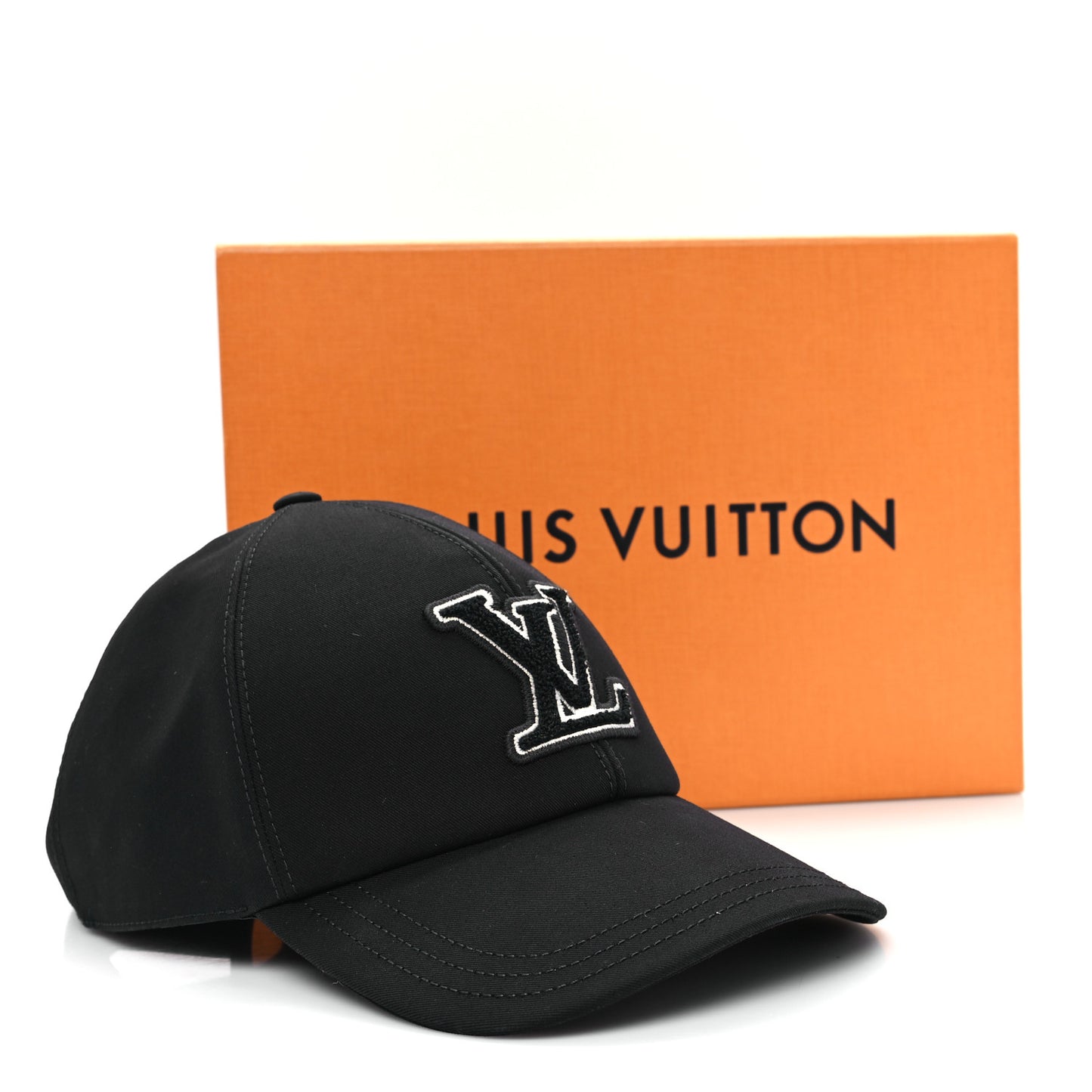 Cotton LV signature Cap  Black