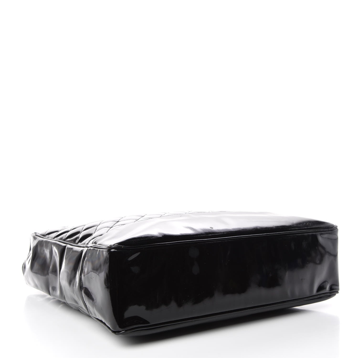Chanel Patent Quilted Shoulder Bag Black 4 of 28