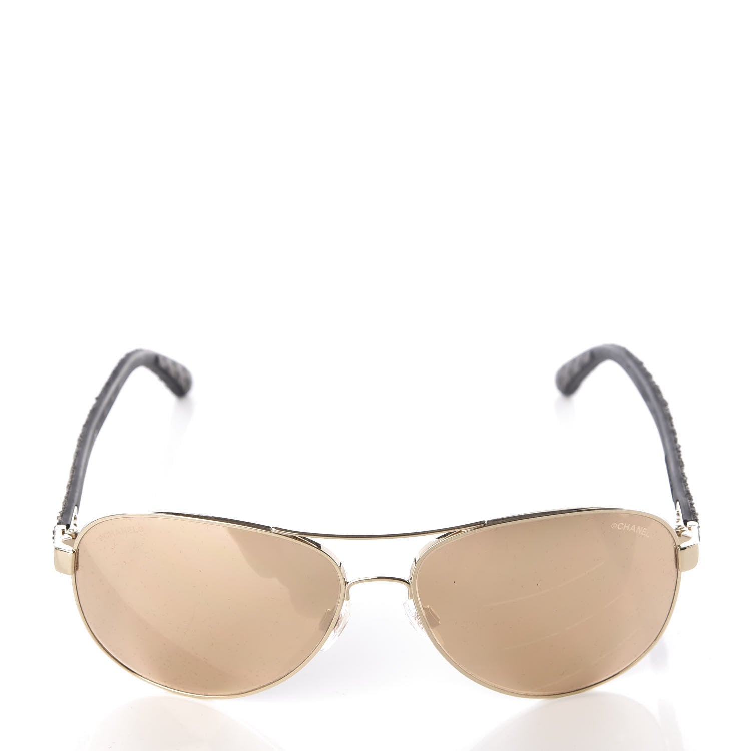 Chanel Pilot Quilting Sunglasses 4207 Gold 2 of 6