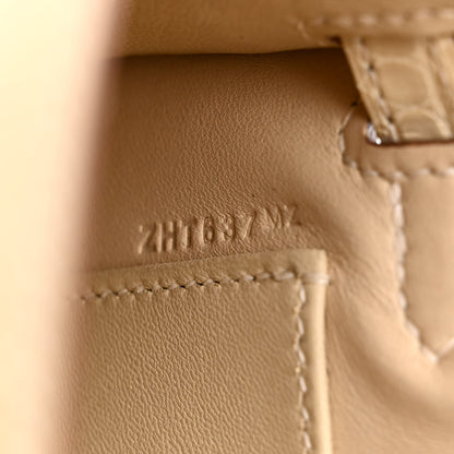Hermes Matte Alligator Mini Kelly Sellier 20 Vanille 7 of 11