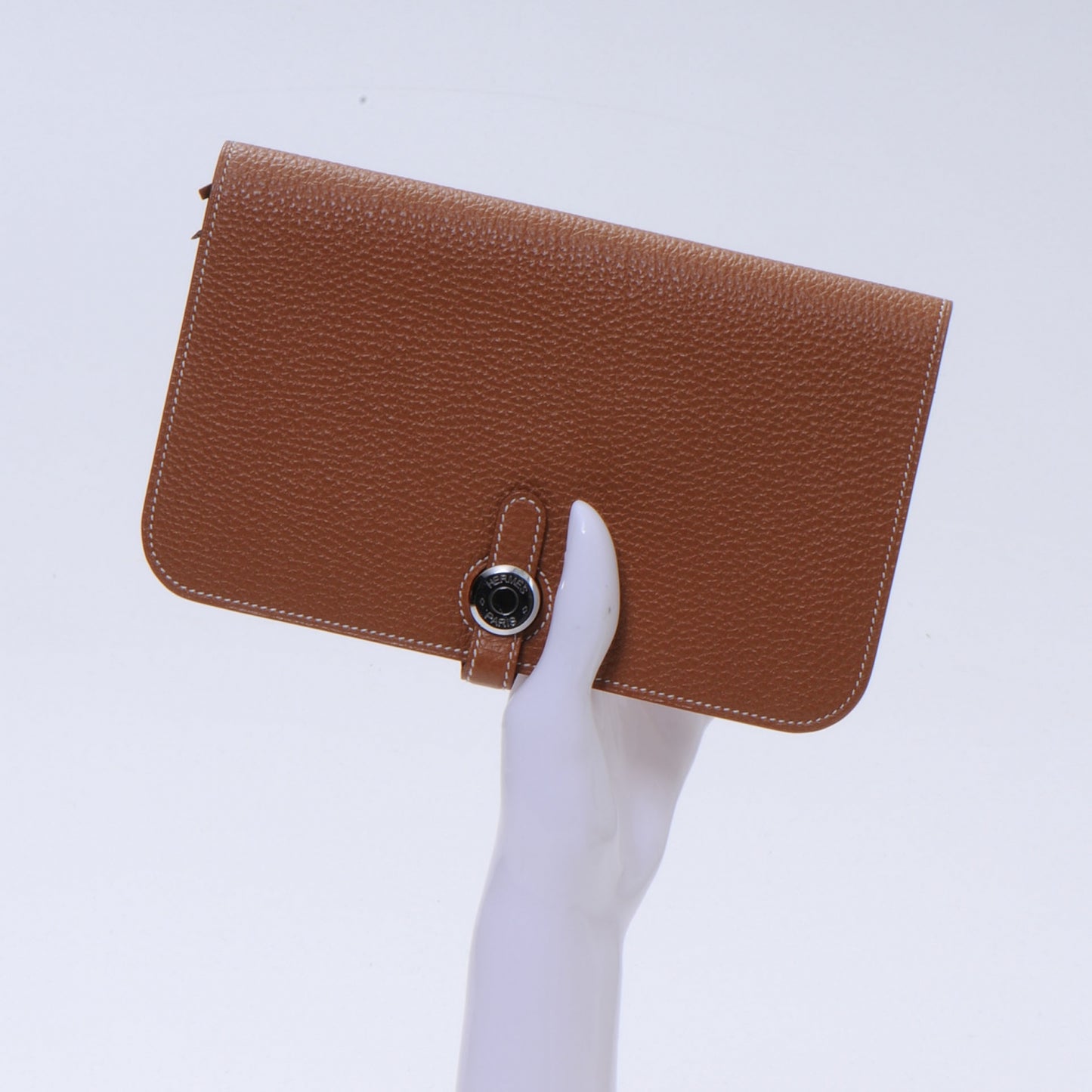 Taurillon Clemence Dogon Combined Wallet Gold