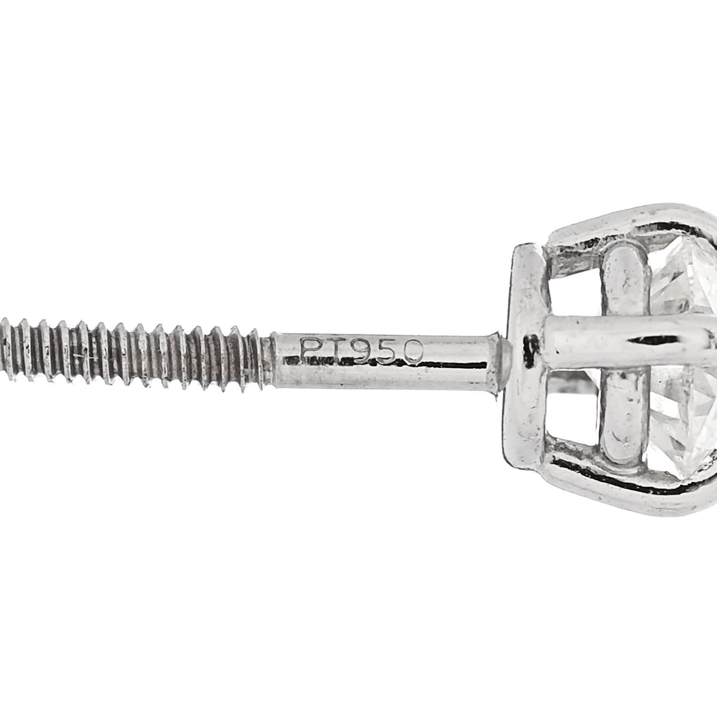 Platinum Diamond .34ctw Solitaire Earrings