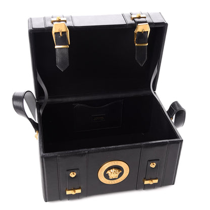 Versace Calfskin Medusa Vanity Train Case Black 5 of 8