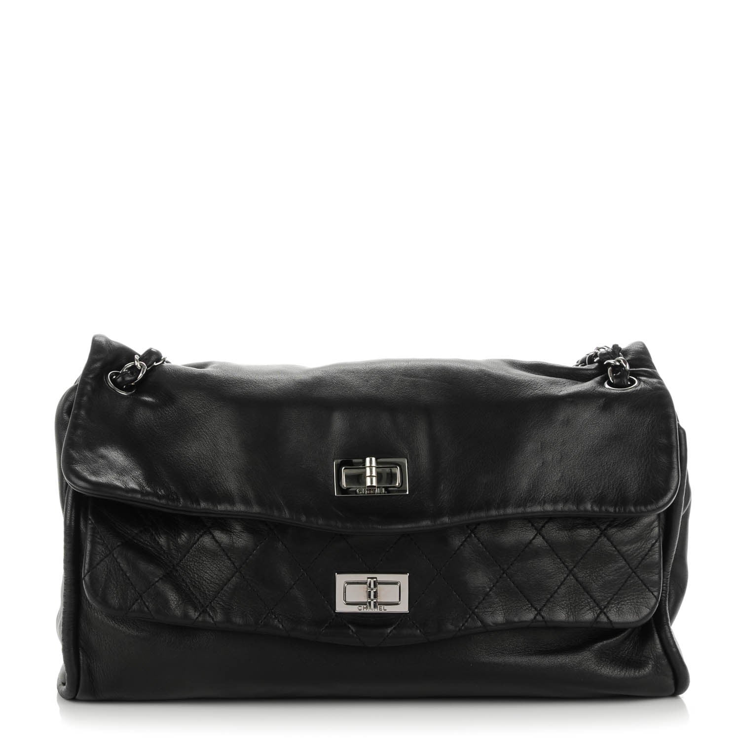 Chanel Lambskin Jumbo Mademoiselle Double Flap Black 1 of 8