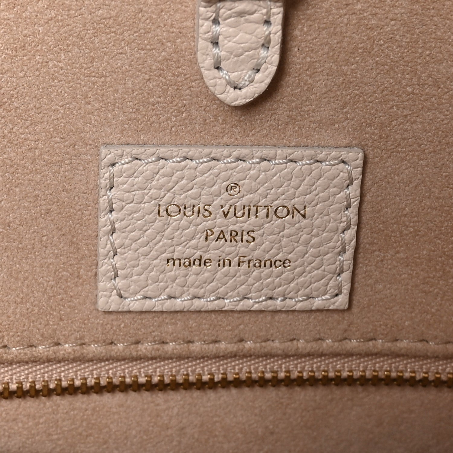 Louis Vuitton Empreinte Monogram Spring In The City Onthego MM Kaki Beige Cream 6 of 10