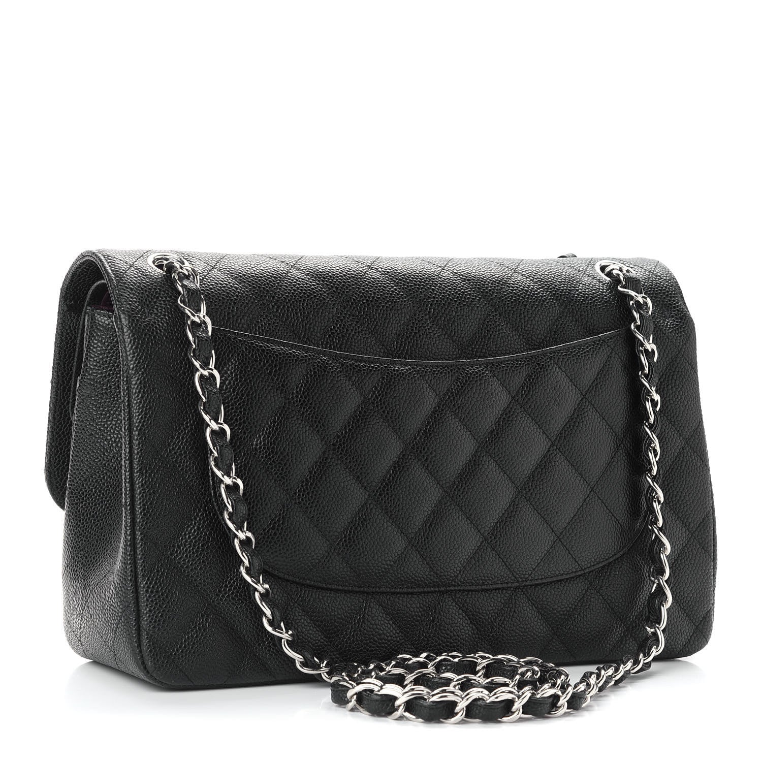 Chanel Caviar Quilted Jumbo Double Flap Black 3 of 9