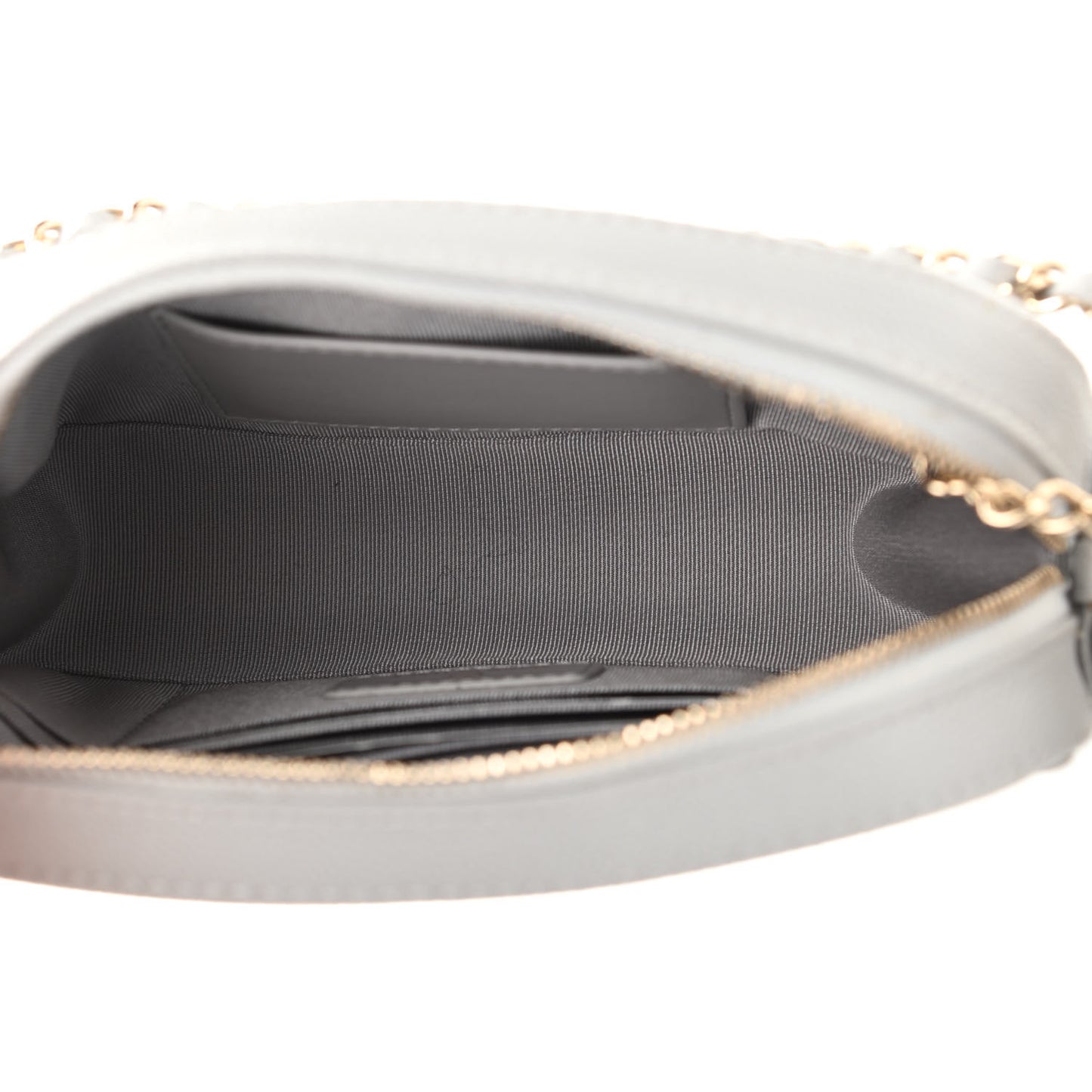 Caviar Quilted Camera Case Grey