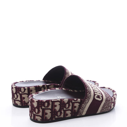 Christian Dior Oblique D-Way Platform Sandal 37 Deep Amaranth 4 of 10