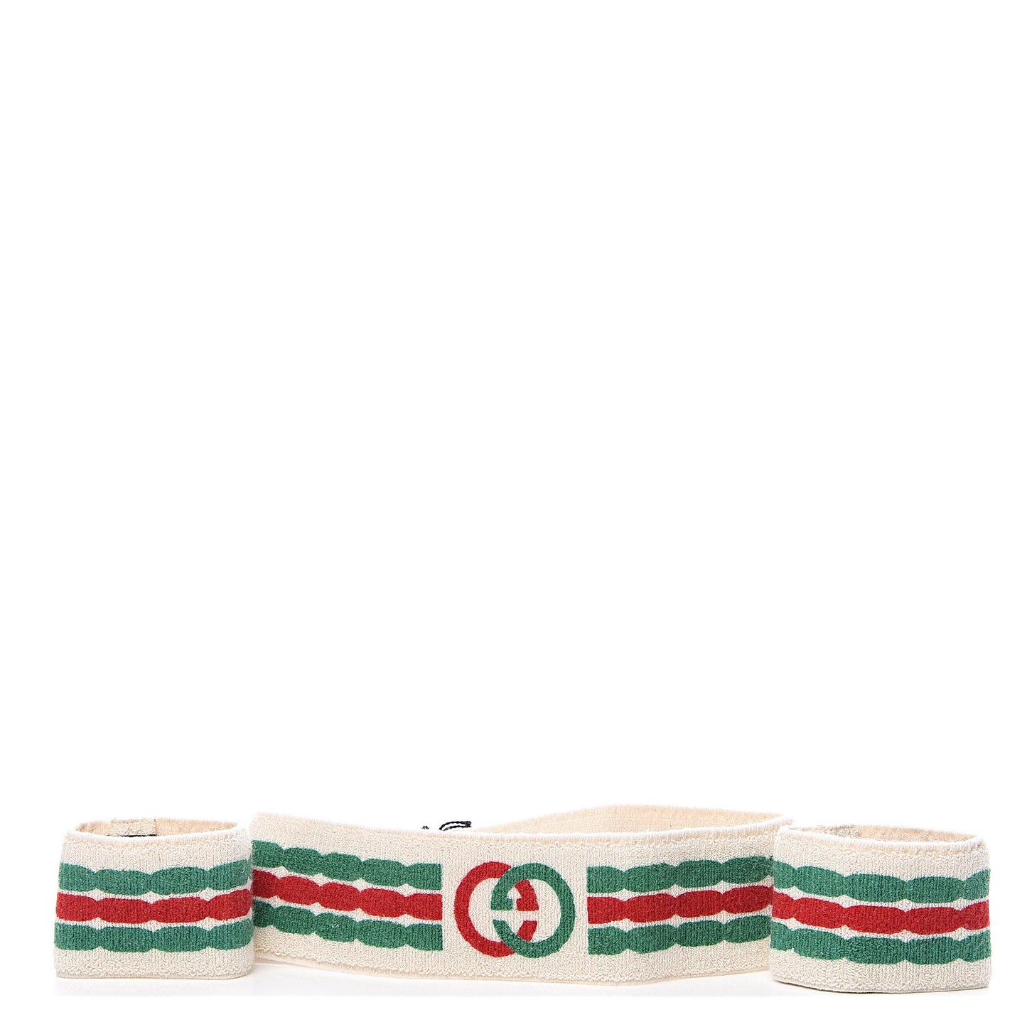 Cotton Interlocking G Headband and Wrist Set M Multicolor