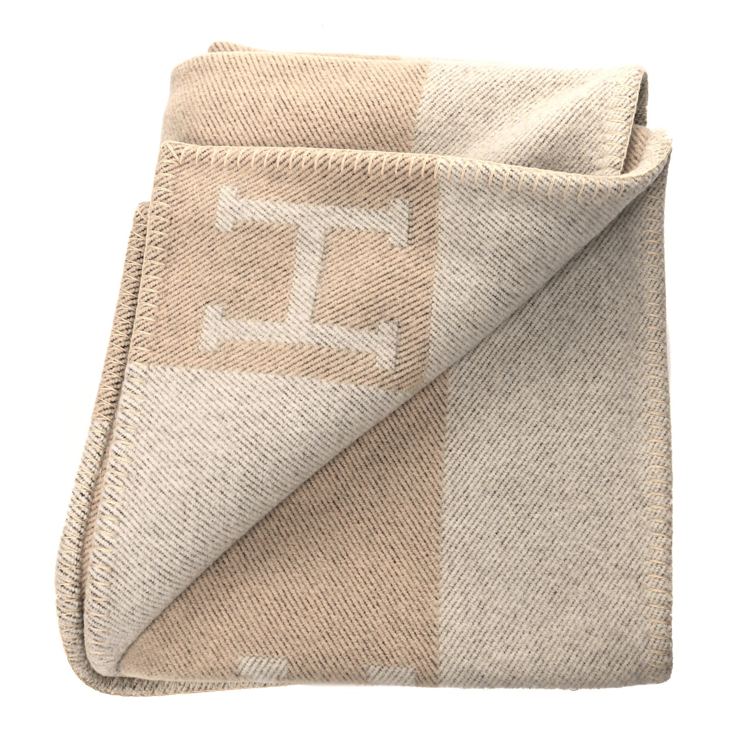 Wool Cashmere Signature Avalon Blanket Ecru Chamomile