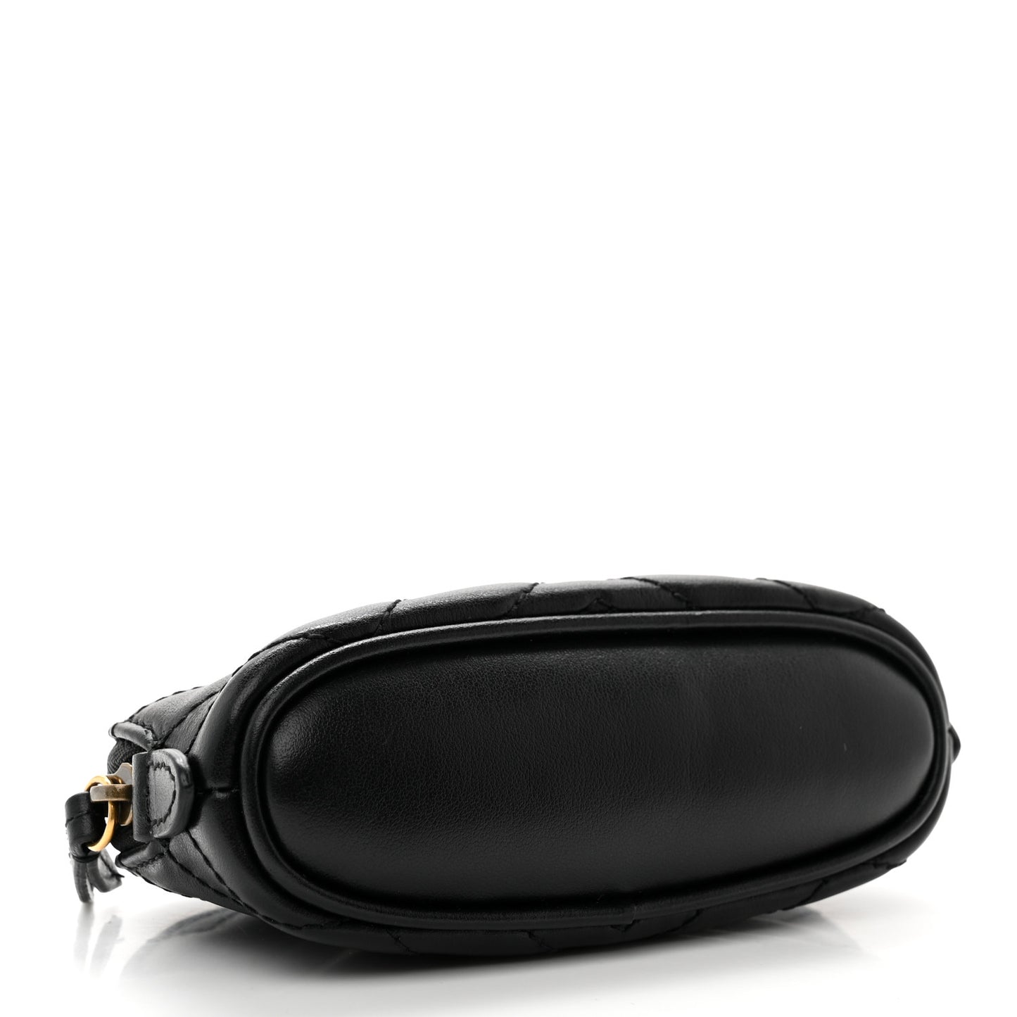 Calfskin Matelasse GG Marmont Key Pouch Black