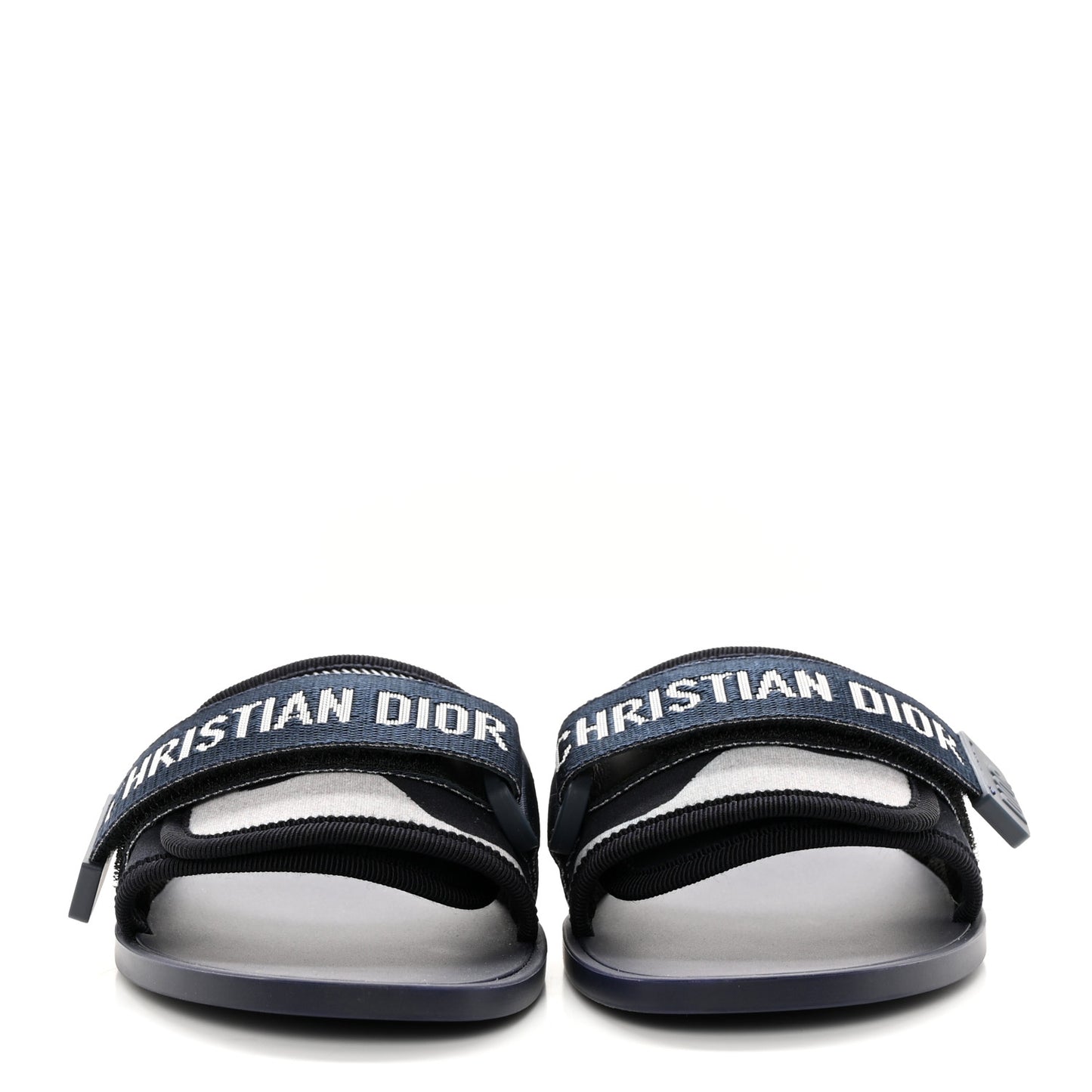 Technical Stretch Fabric Camouflage Dio(r)evolution Slide Sandals 35 Deep Blue