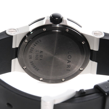Bulgari Aluminum Rubber 32mm Diagono Quartz Watch 4 of 5