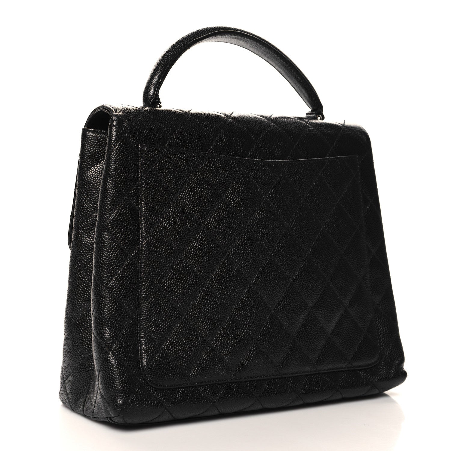 Chanel Caviar Quilted Jumbo Kelly Flap Black 3 of 12