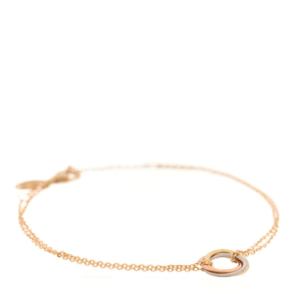 Cartier 18K Pink Yellow White Gold Trinity Bracelet 1 of 4